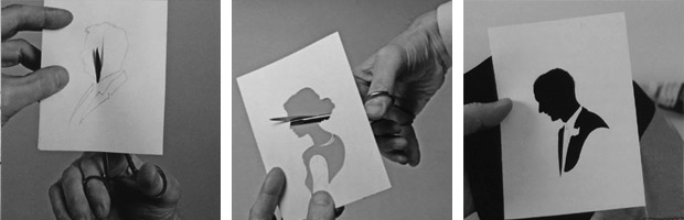 Silhouette methods - cut from paper or card