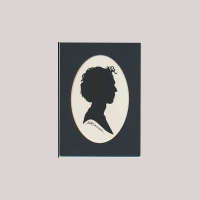 Front of silhouette, Young man looking to the right