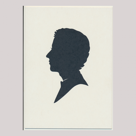 
        Front of silhouette, Boy looking to the left